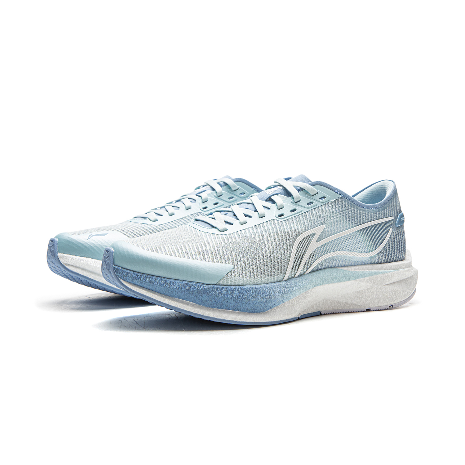 Li Ning ZhuiFeng Low top SGU+TUFF RB Marathon Training Sprint Racing Running Shoes Women’s Light Sky Blue