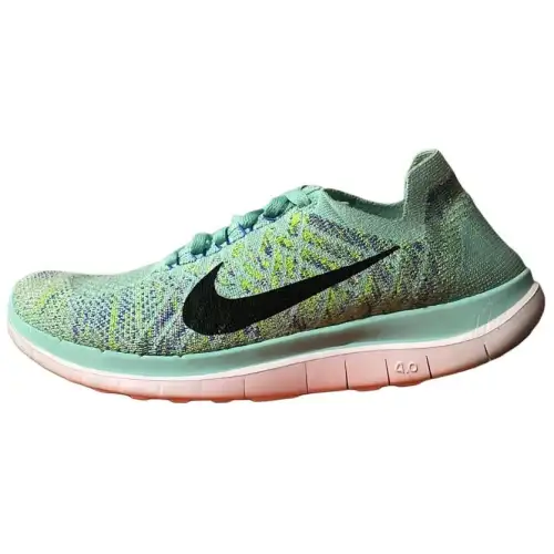 Nike Free RN 4.0 Cushioning Slip Resistant Abrasion Resistant Low top Running Shoes Women's Blue Black
