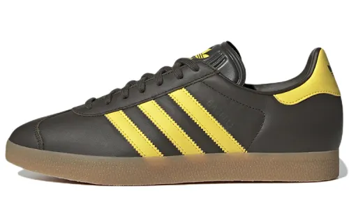 Gazelle Adidas Originals 'Shadow Olive Impact Yellow'