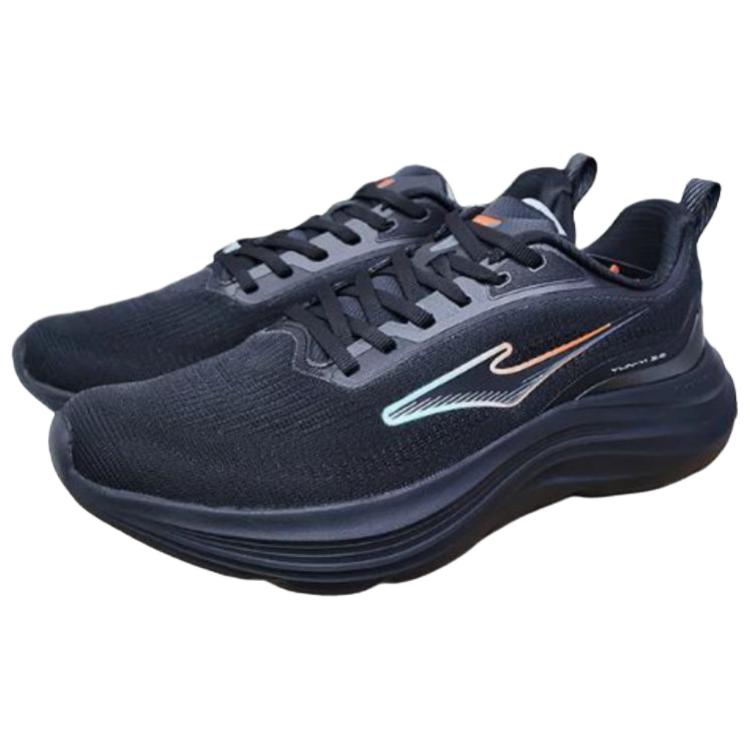 Erke Cushioning Slip Resistant Breathable Low top Casual Running Shoes Men’s Black