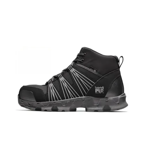 Timberland Powertrain Abrasion Resistant Cushioning Ankle Length Outdoor Boots Men's Black