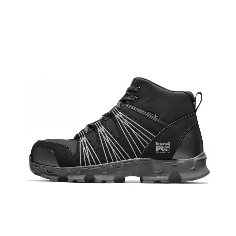 Timberland Powertrain Abrasion Resistant Cushioning Ankle Length Outdoor Boots Men's Black