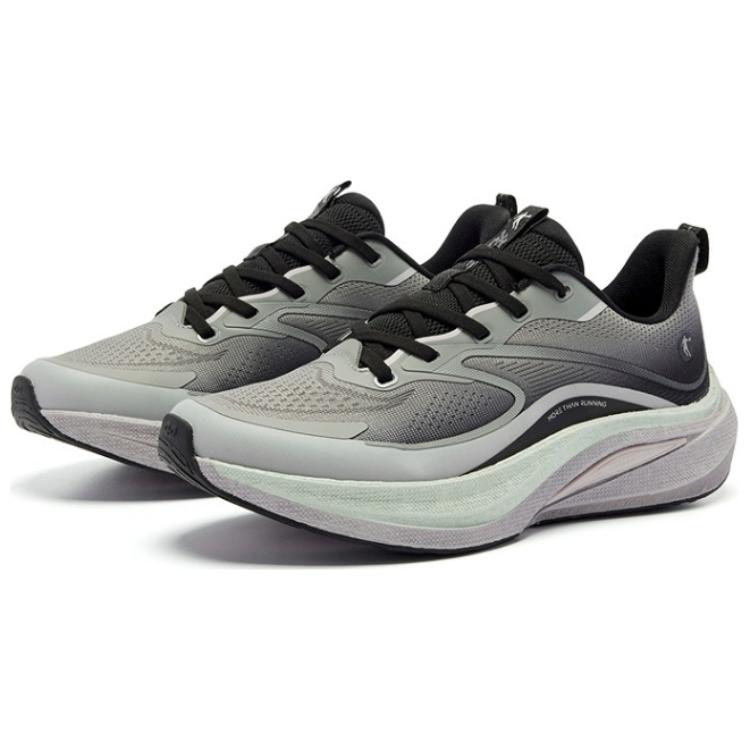 QIAODAN Infinity 7.0 Slip Resistant Cushioning Breathable Low top Casual Running Shoes Women’s Gray Black