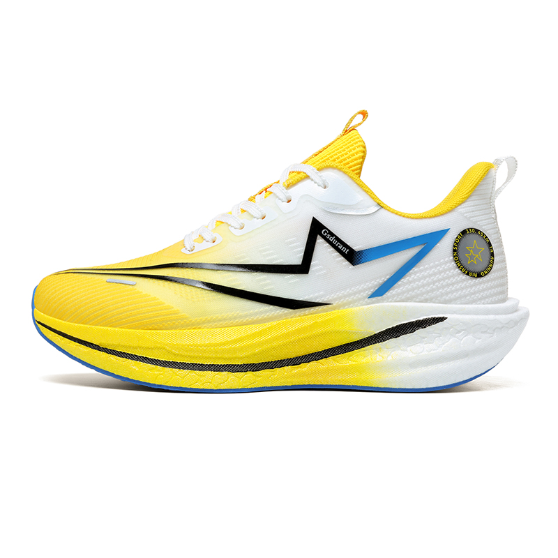 GAISIDULANTE Abrasion Resistant Slip Resistant Low top Running Shoes Unisex Ice Yellow