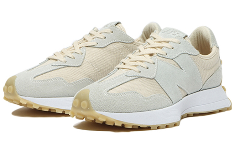 Женские кроссовки New Balance NB 327 (желто-белые) — фото 3