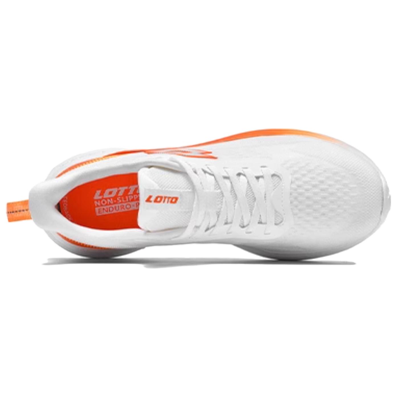 LOTTO Slip Resistant Abrasion Resistant Slip Resistant Abrasion Resistant Low top Running Shoes Men’s White Orange