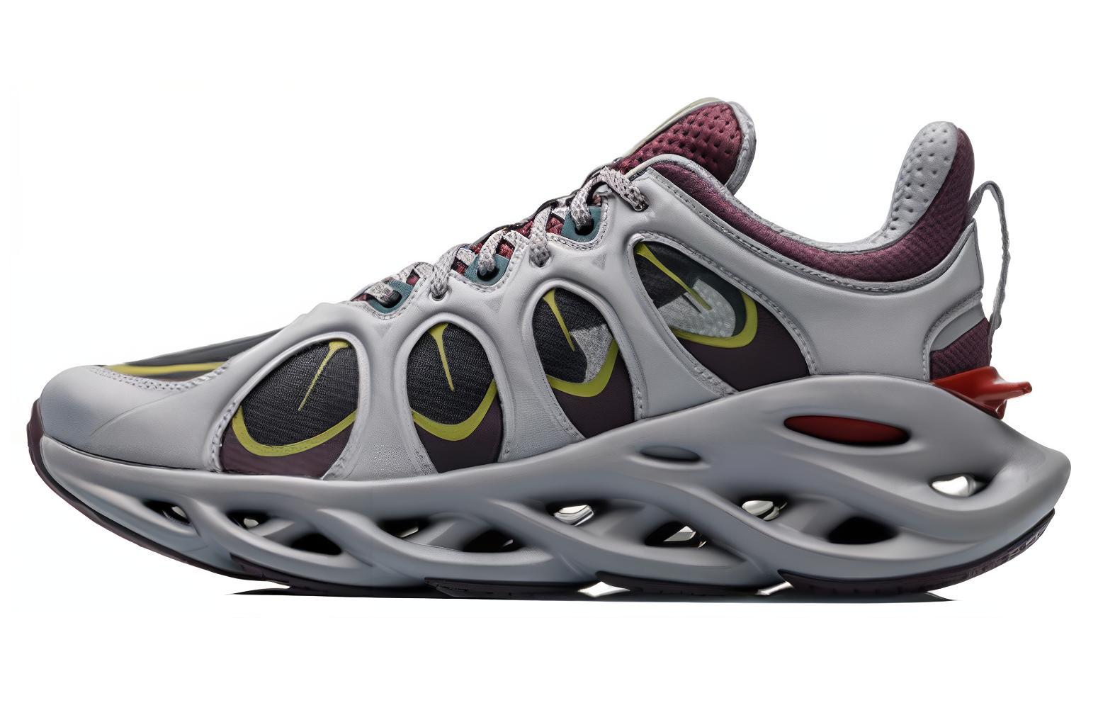 LiNing Arc ACE Men's NYFW Cushion Running Shoes - Gray/Purple/Blue