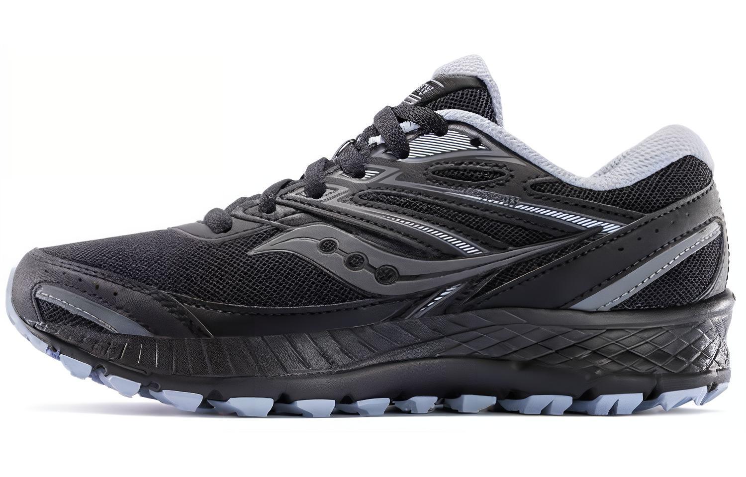 Saucony Cohesion 13 Running Shoes Women’s Low Top Black Gray Blue