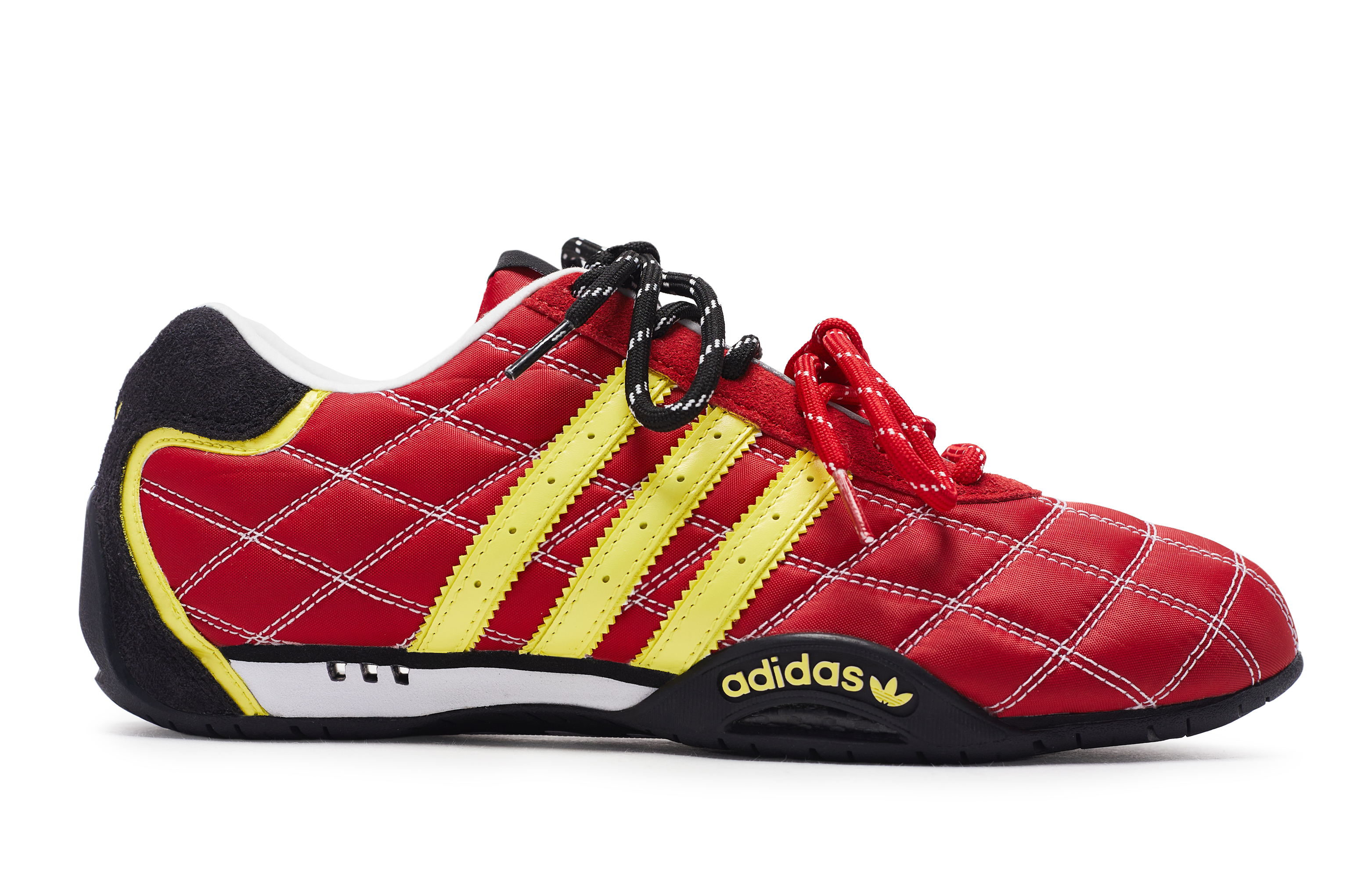 Adidas Originals ADIRACER Abrasion Resistant Low top Running Shoes Unisex Red Black Yellow