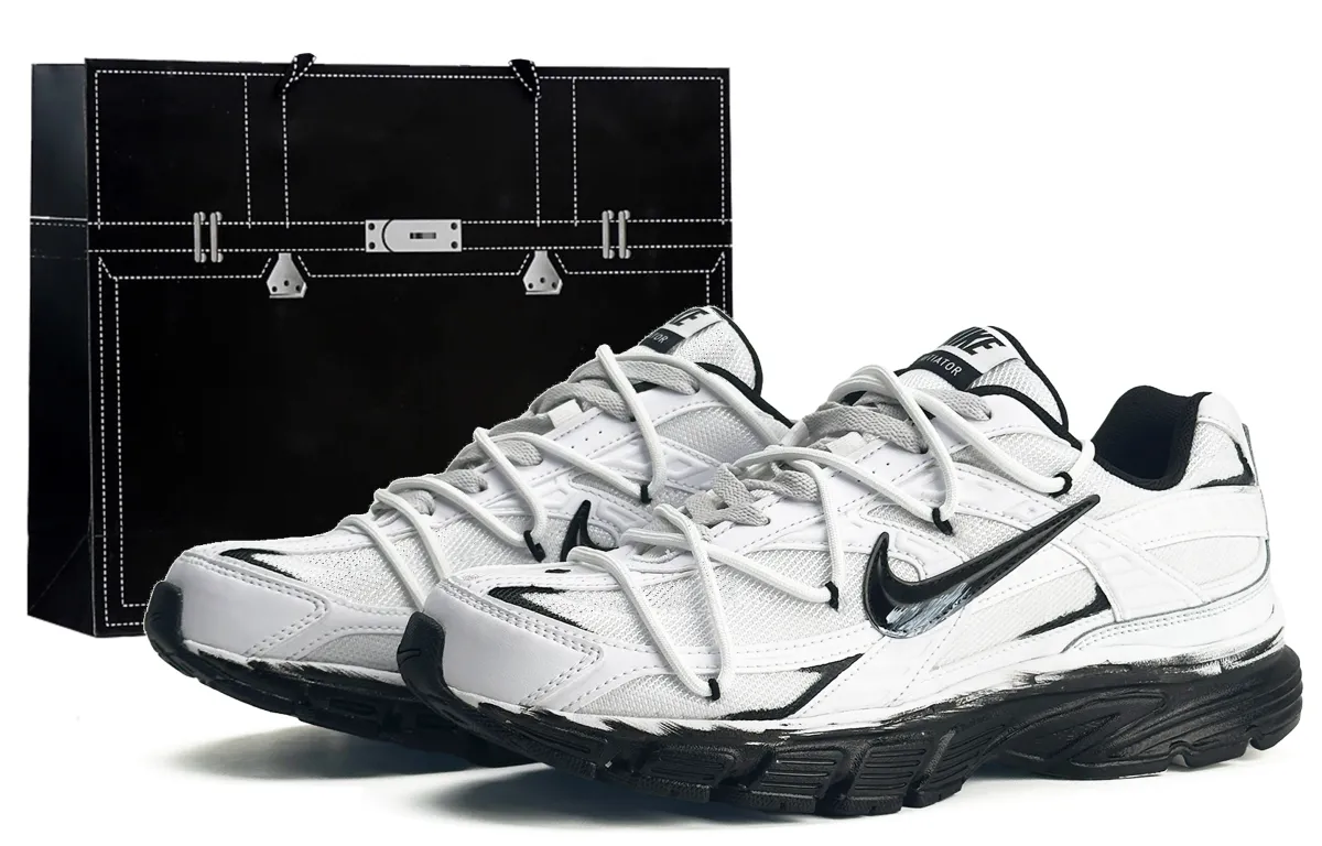 Nike Initiator Running Shoes Unisex Black White Gray