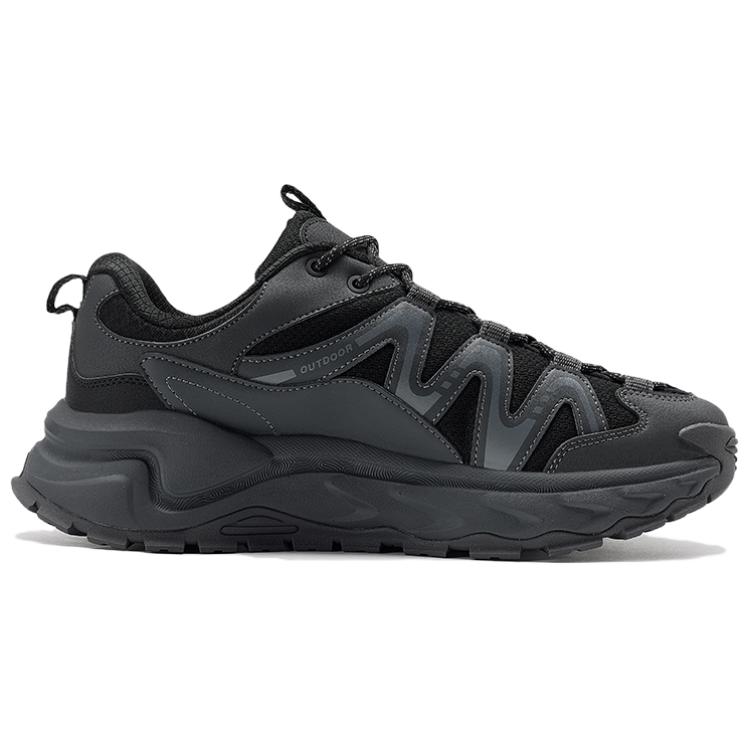 PEAK Outdoor Shoes Men’s Low Top Dark Gray Black