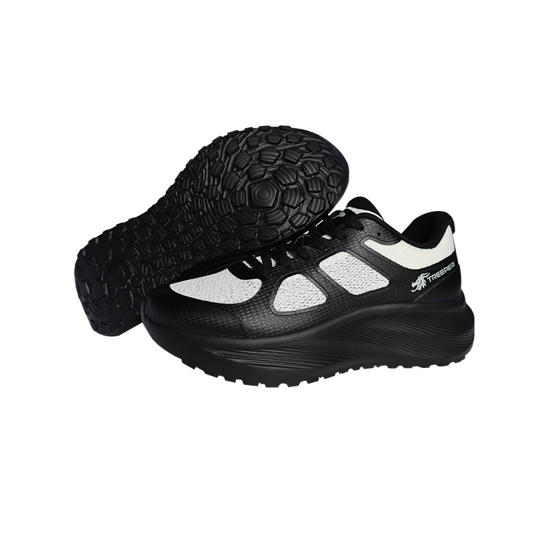 TREEPERI Running Shoes Unisex Low Top Black/White