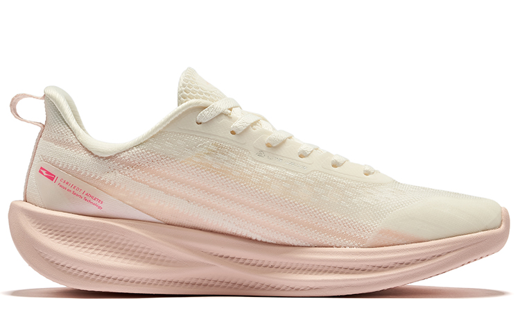 Erke Water Float 5.0 Low top Sprint Running Shoes Women’s Microcrystal White Color Powder
