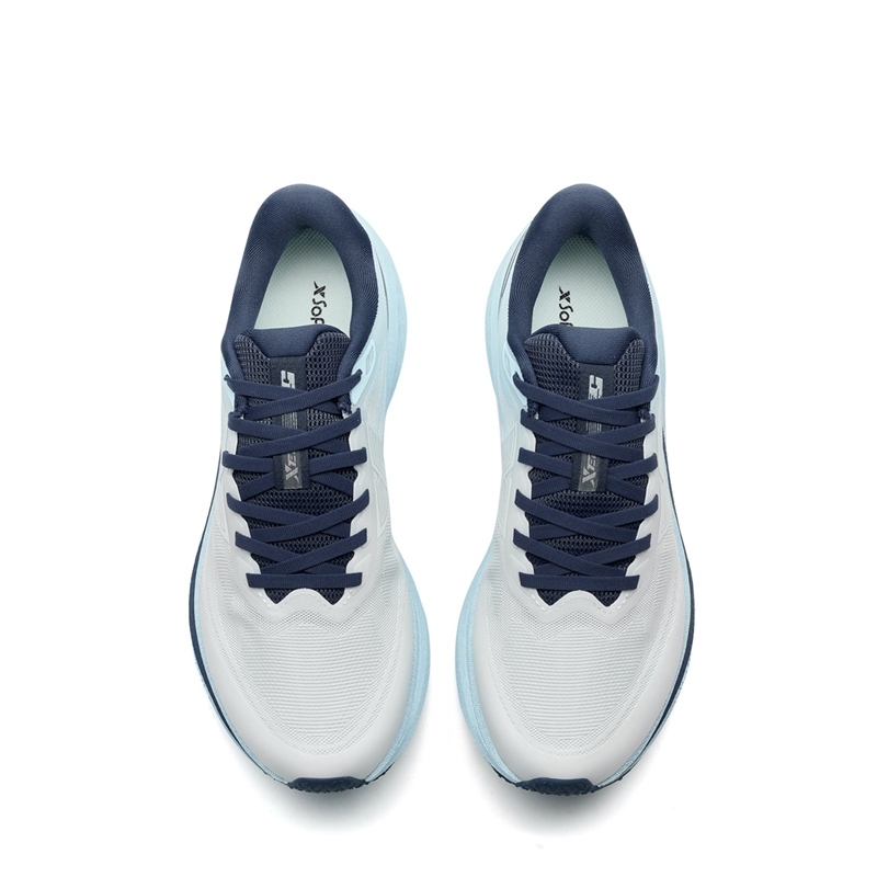 XTEP 5 Speed 3 Wear resistant And Lightweight Low top Casual Training Running Shoes Men’s White Blue