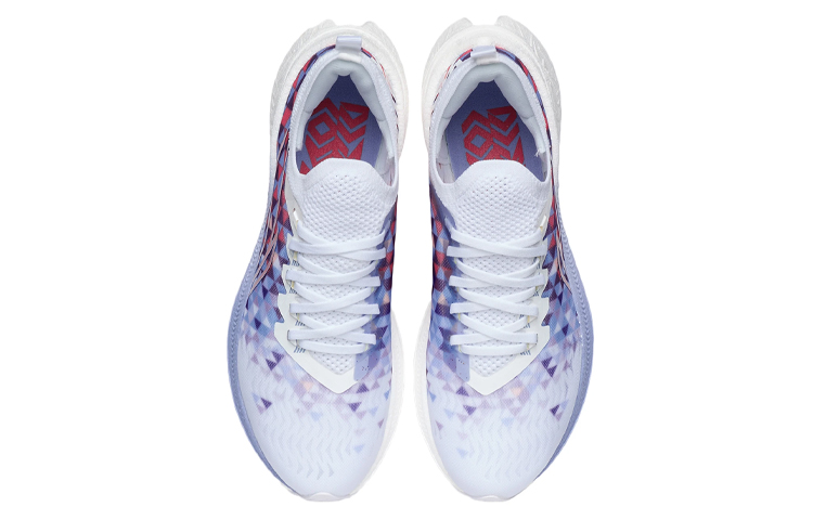 Li Ning Feidian Discovery Breathable And Resilient Low top Running Shoes Women’s White Blue
