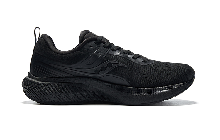 Saucony Runshield Cushioning Low top Casual Running Shoes Unisex Black