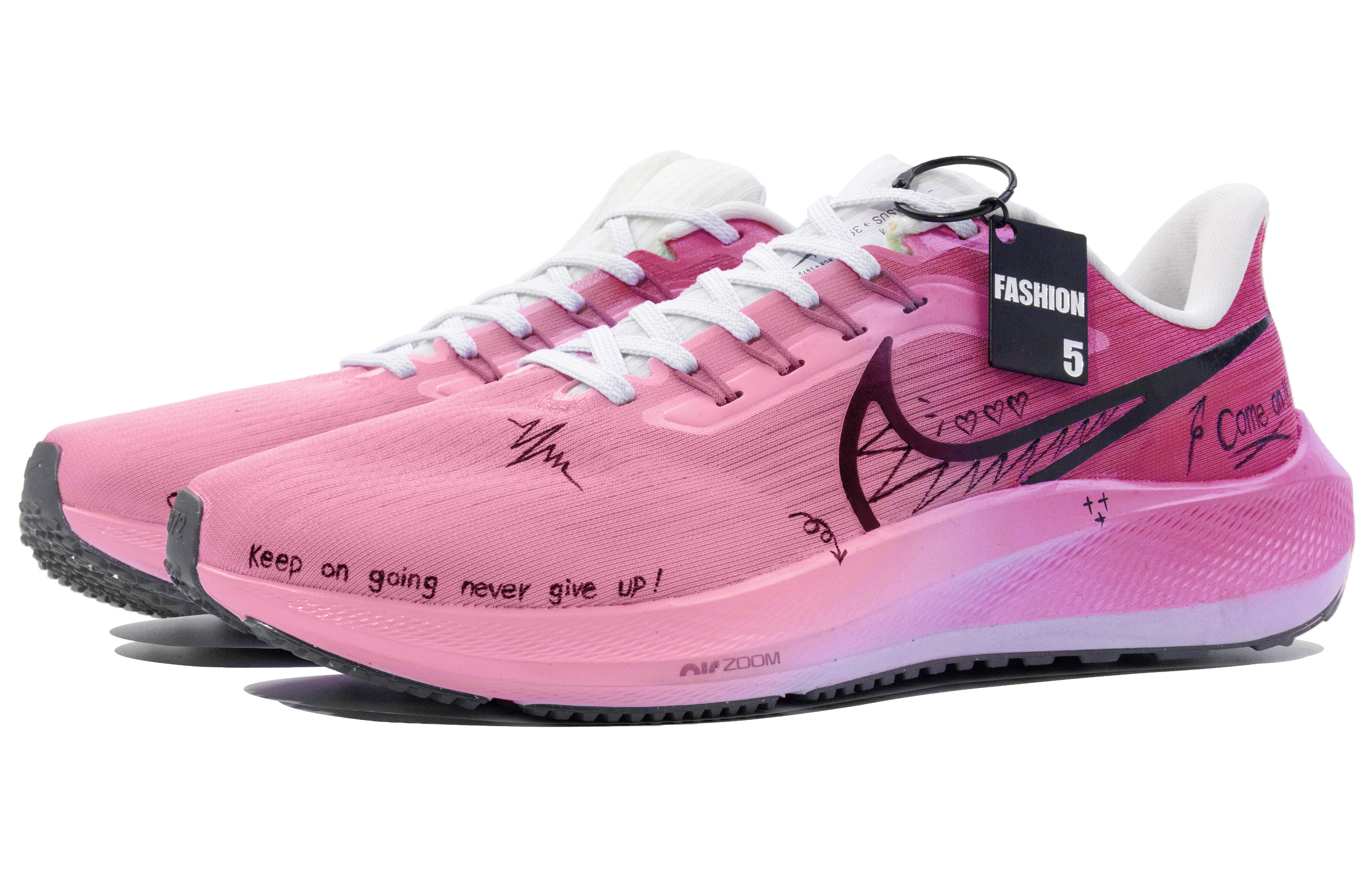 Nike Air Zoom Pegasus 39 Cushioning Slip Resistant Abrasion Resistant Low top Running Shoes Men’s Pink