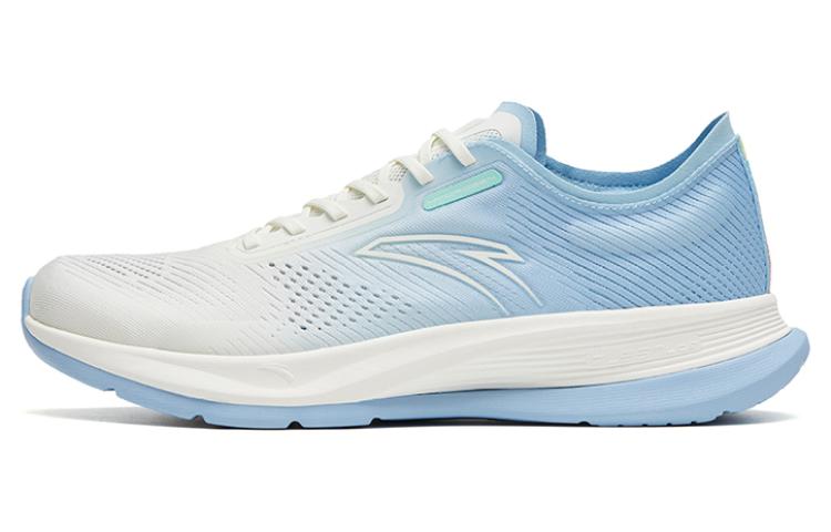 Anta Hydrogen Run V Versatile Slip Resistant Abrasion Resistant Low top Running Shoes Men's White Blue