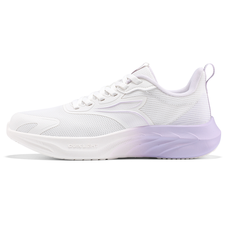 361° Cushioning Breathable Low top Casual Running Shoes Women’s White Purple