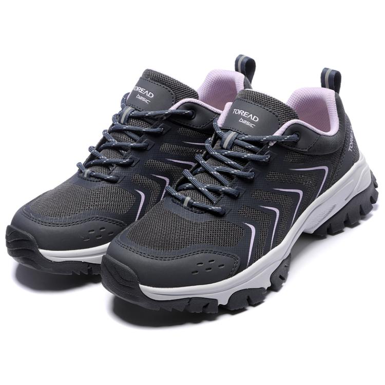 TOREAD Cushioning Abrasion Resistant Low top Outdoor Shoes Women’s Black Purple