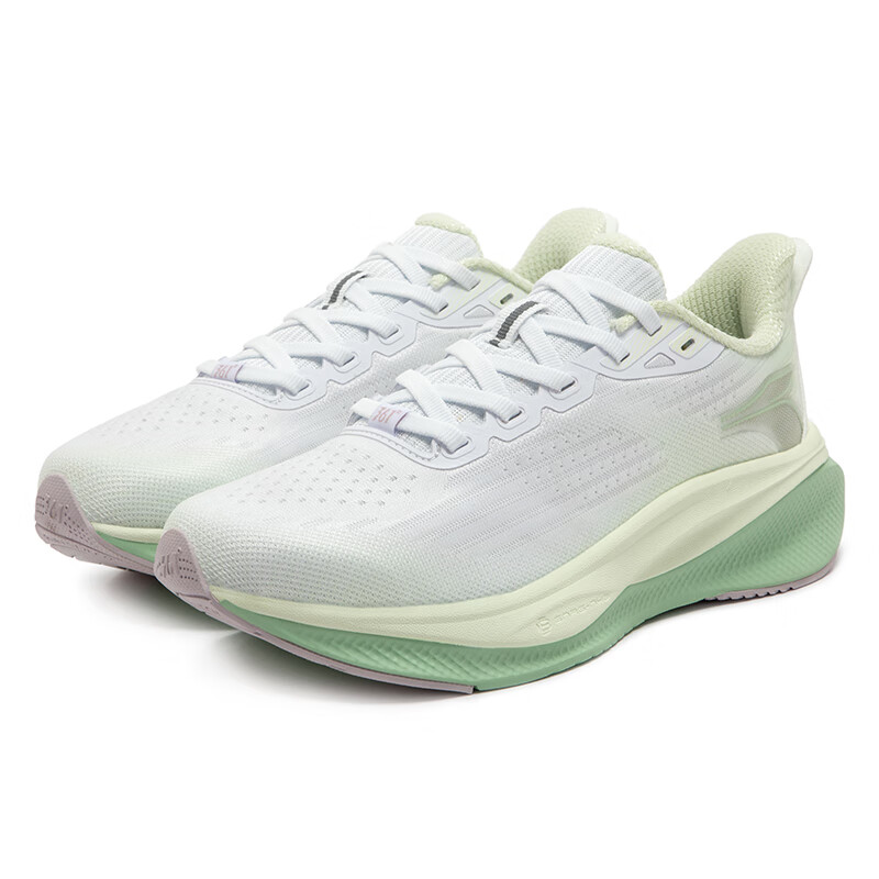 361° Magic Carpet Running Shoes Women’s Low Top 361 Degrees White/Melon Green