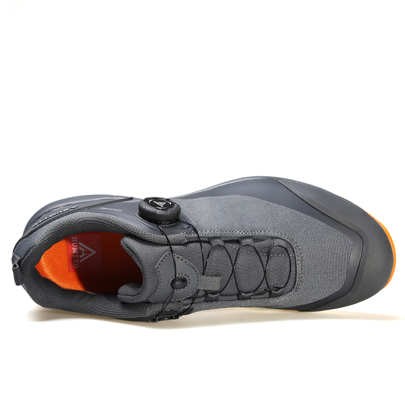 HUMTTO Outdoor Shoes Men’s Low Top Gray Orange