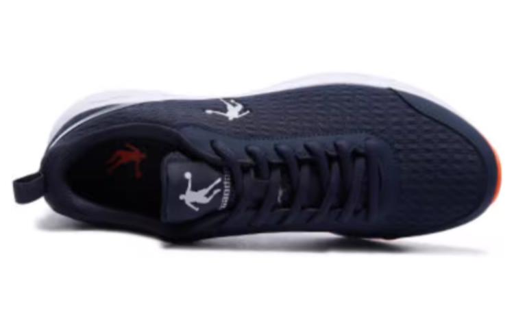 QIAODAN Comfortable Cushioning Abrasion Resistant Coverage Low top Running Shoes Men’s Black Blue