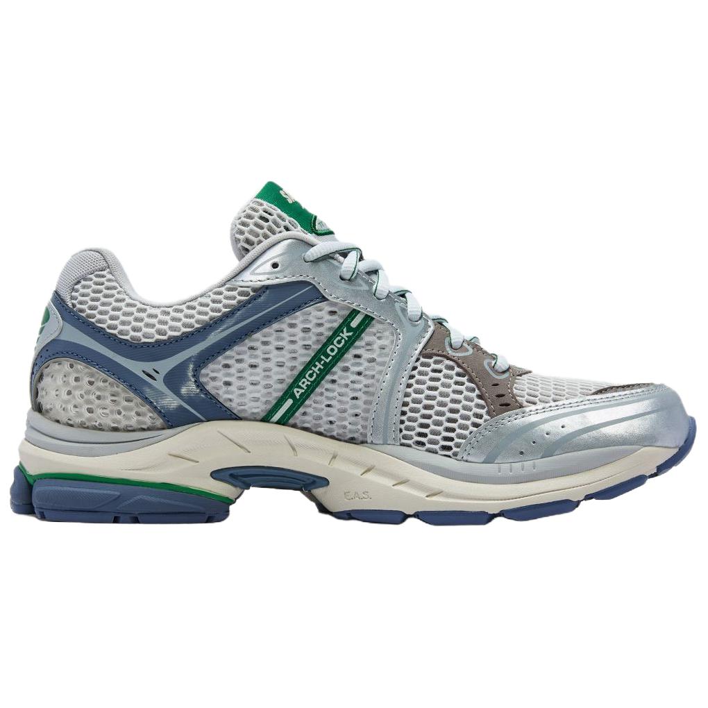 Saucony ProGrid Triumph Victory 4 Low top Casual Running Shoes Unisex Silver Brown Green