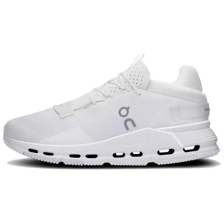 On Cloudnova 2 Slip Resistant Abrasion Resistant Low top Running Shoes Women's White