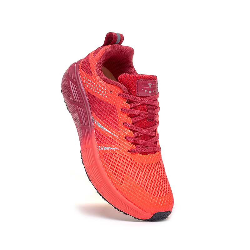 TREEPERI Running Shoes Unisex Low Top Dark Red