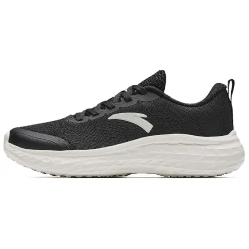 Anta Cushioning Lightweight Cushioning Lightweight Low top Casual Running Shoes Women's Black White