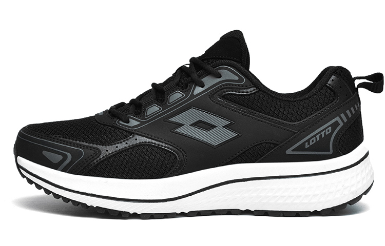 LOTTO Cushioning Slip Resistant Abrasion Resistant Breathable Low top Running Shoes Women’s Black White
