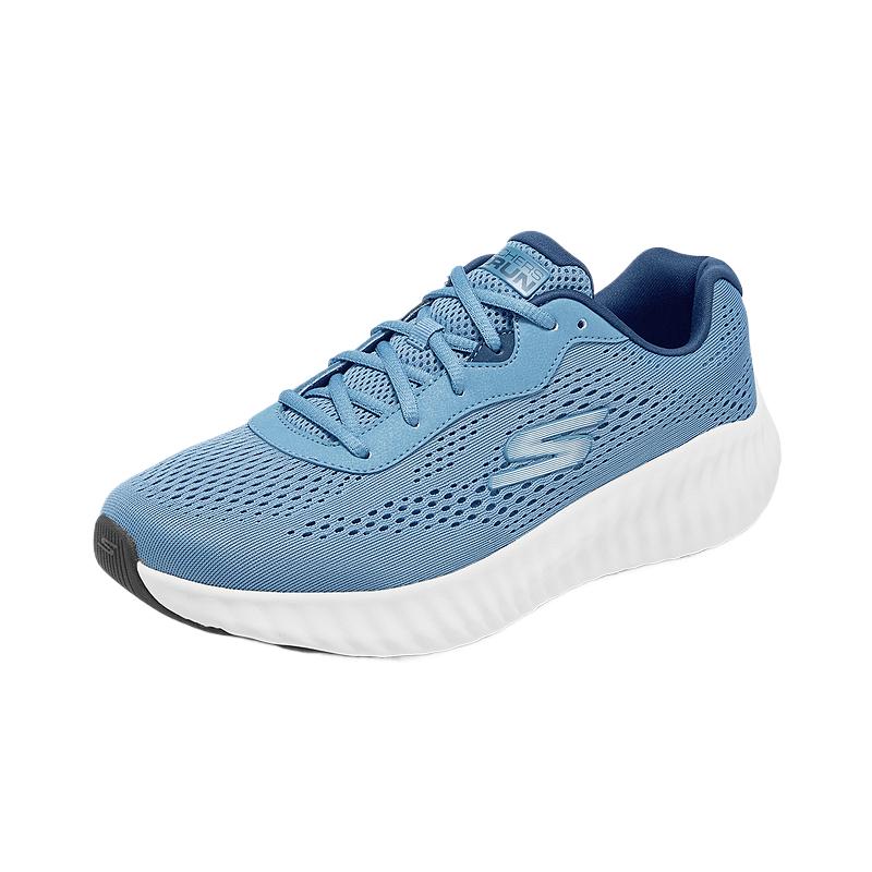 Skechers Comfortable Abrasion Resistant Low top Running Shoes Men’s Dark Gray Blue