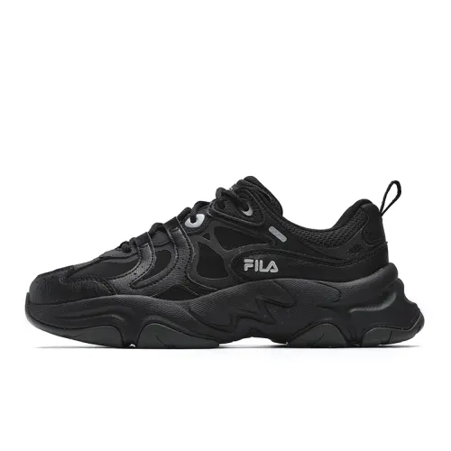 FILA MARS 3 Abrasion Resistant Breathable Low top Running Shoes Women's Black