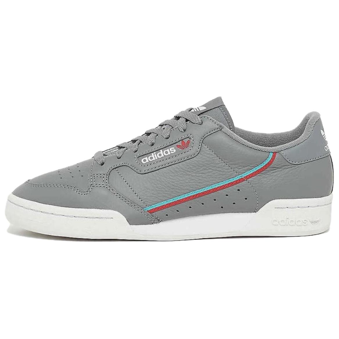 Мужские кеды adidas originals Continental 80 (серые) — фото 1