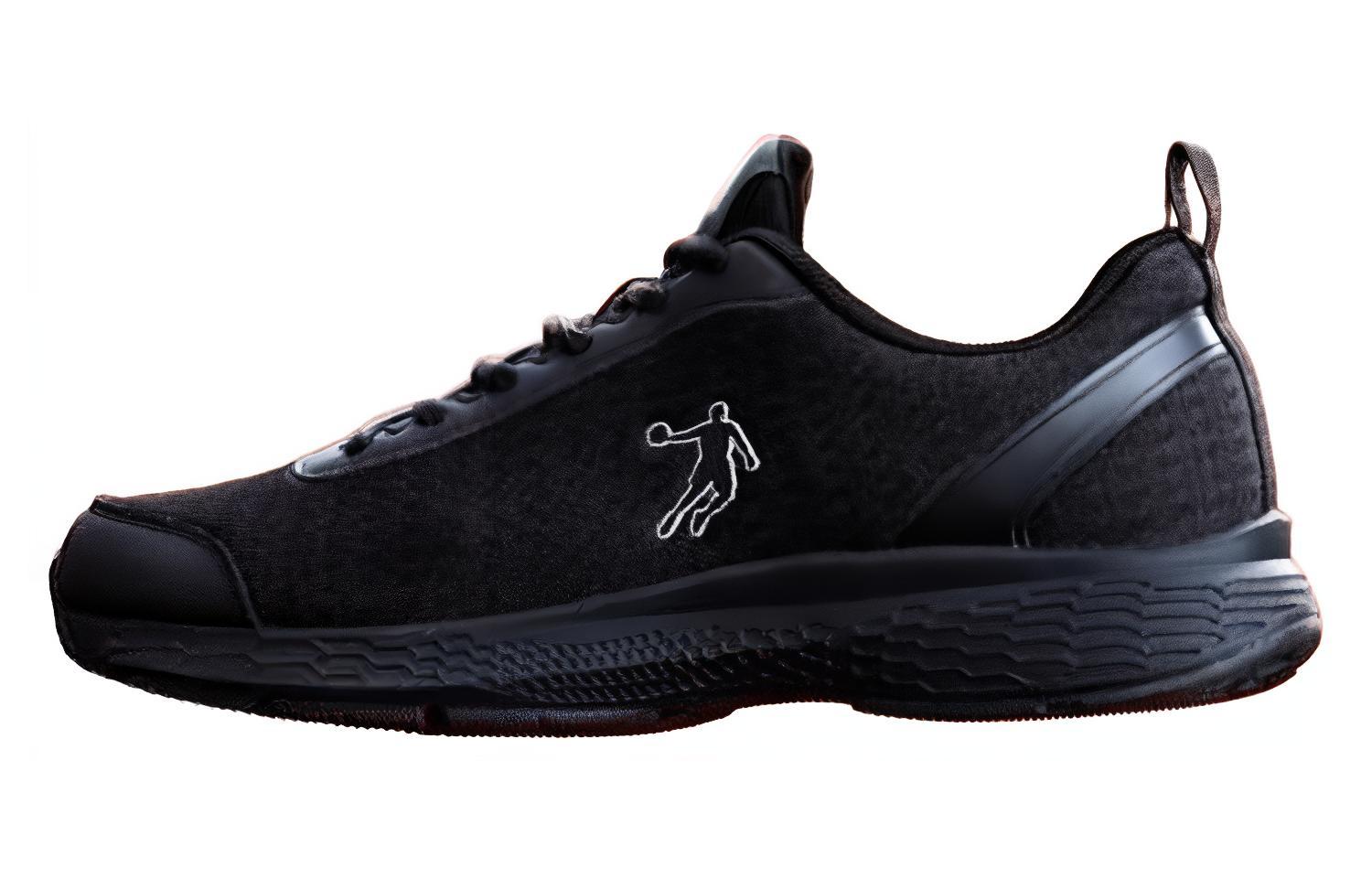 QIAODAN Minimalist Style Cushioning, Wear Resistant Low top Running Shoes Men’s Black