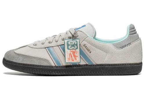 Adidas Originals SAMBA OG British Vintage, Salted Milk Slip Resistant Low top Skateboard Shoes Unisex Gray