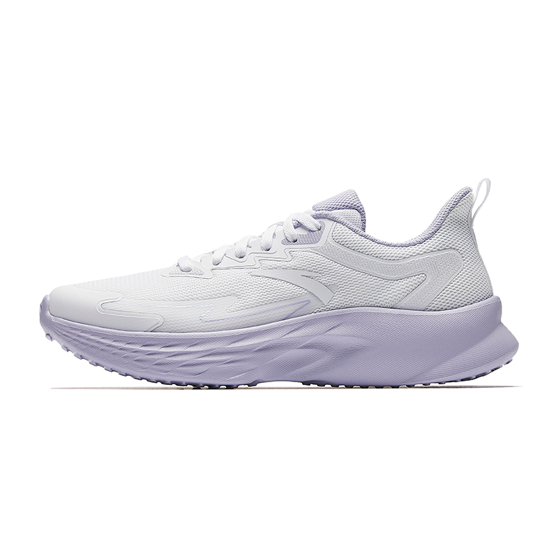 Anta Slip Resistant Breathable Abrasion Resistant Low top Casual Running Shoes Women’s White Purple