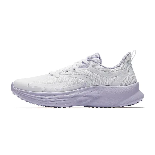 Anta Slip Resistant Breathable Abrasion Resistant Low top Casual Running Shoes Women's White Purple