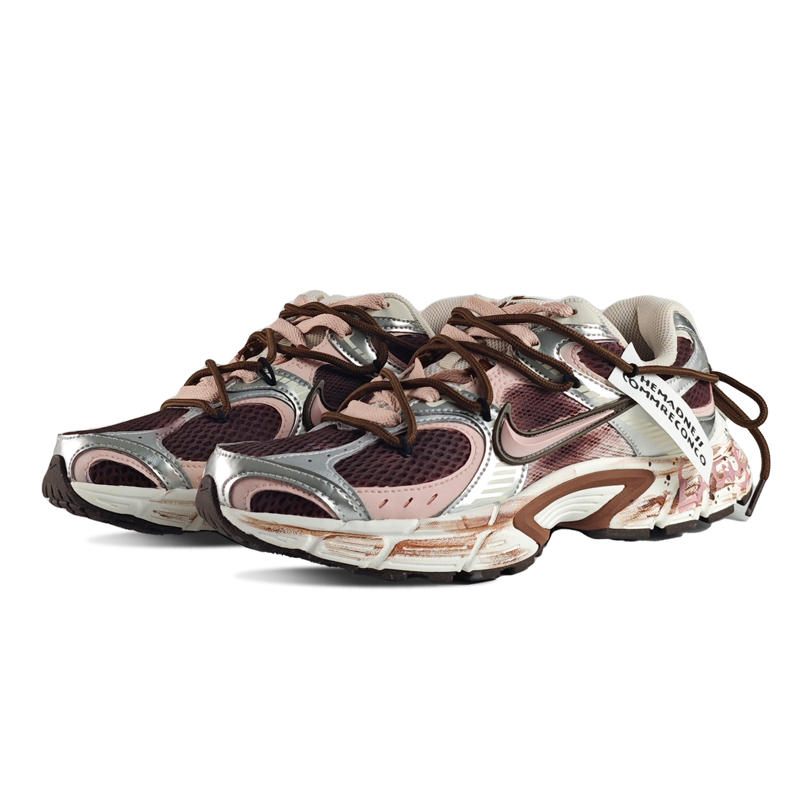 Nike V5 RNR Abrasion Resistant Breathable Low top Casual Running Shoes Women’s Pink Brown
