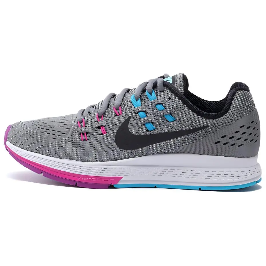 Nike Zoom Structure 19 Comfortable Round Toe Fabric Cushioning Slip Resistant Abrasion Resistant