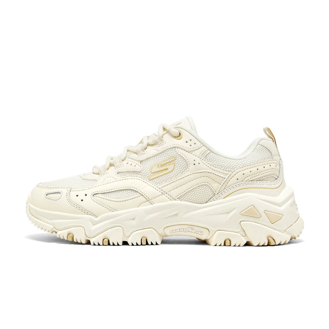Skechers D'LITES Hiker Cushioning, Wear Resistant Low top Chunky Sneakers Women's Ecru