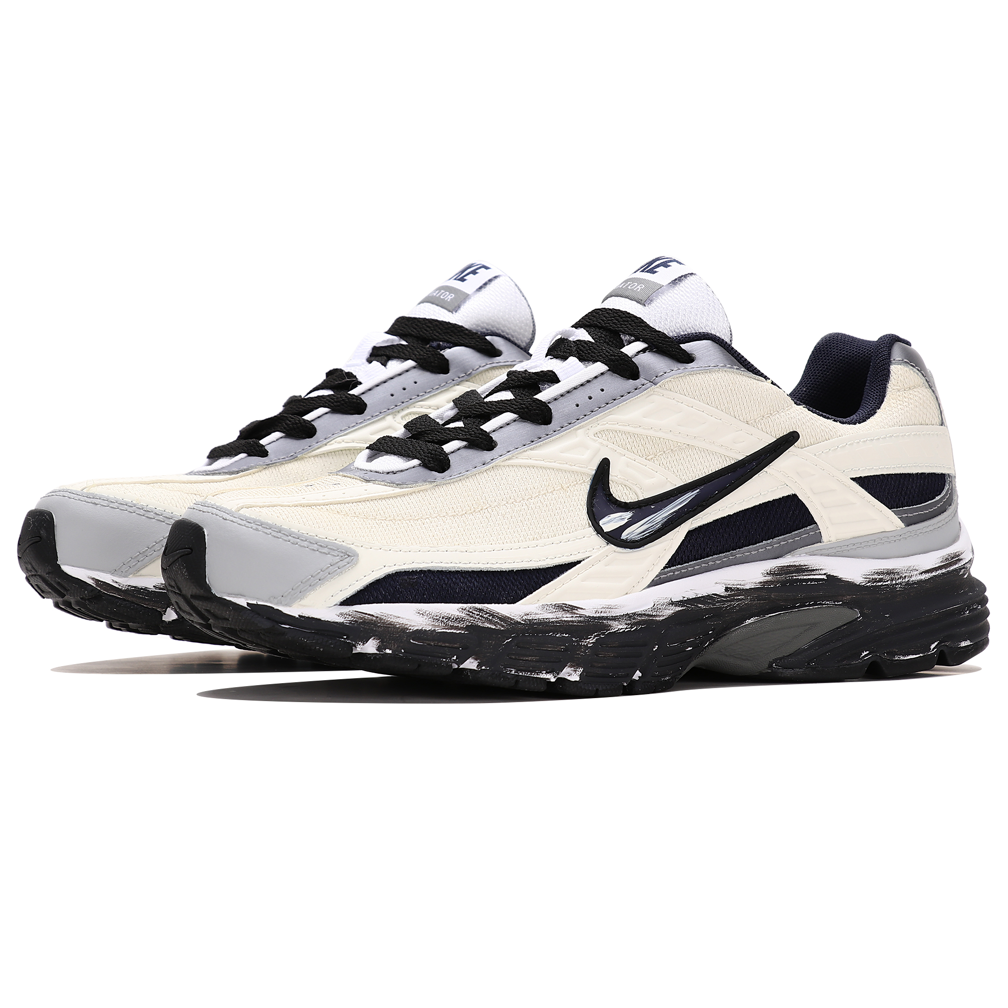 Nike Initiator Cushioning Low top Running Shoes Men’s Beige Black