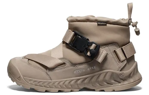 Keen x HYKE Hoodzerra Nxis Wp Round Tip High top Outdoor Shoes Men's Wolf Yellow