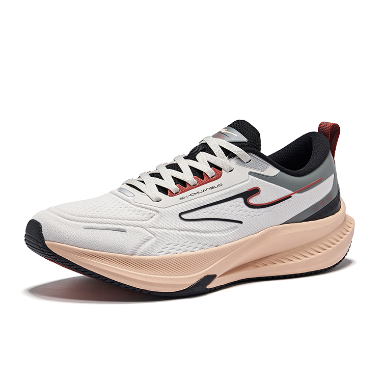 Erke Tissot 4 PU, Textile, Synthetic Leather Cushioning Slip Resistant Rebound Low top Rubber Outsole Casual Training