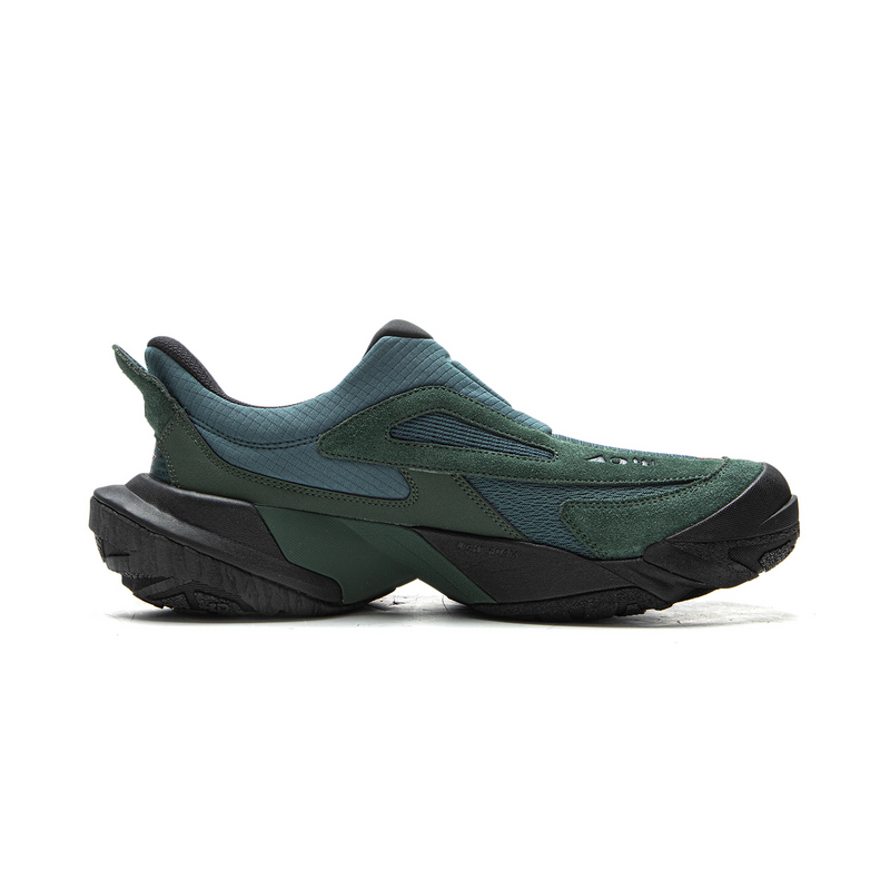Li Ning Outdoor CF Tracing Cushioning Rebound Cushioning Rebound Low top Outdoor Shoes Unisex Blue Green