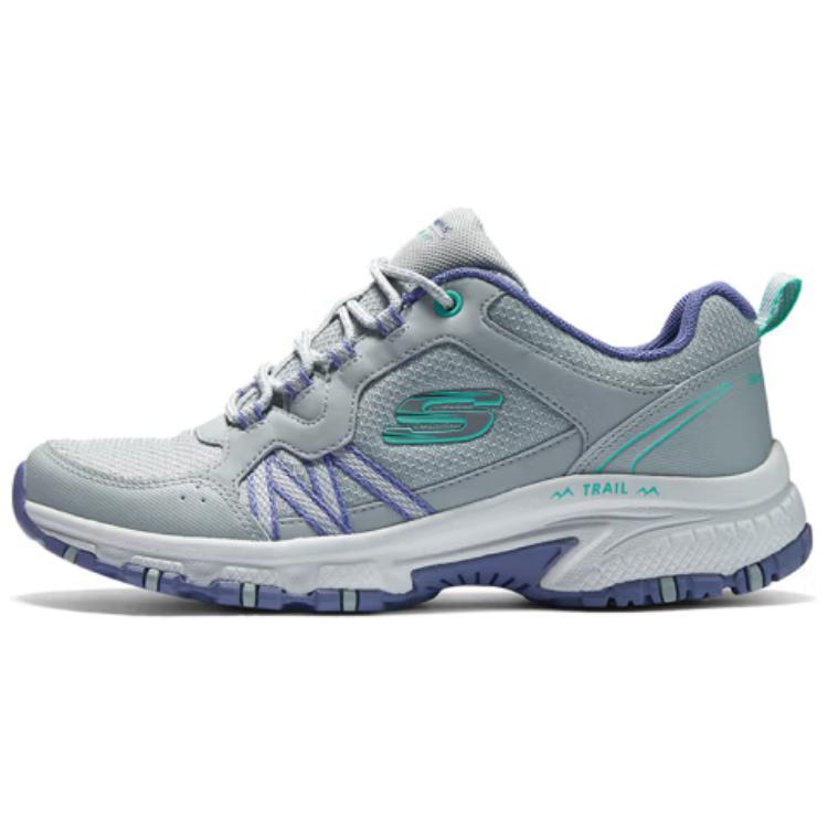Skechers Hillcrest Moon Dye Cushioning Abrasion Resistant Breathable Rebound Low top Outdoor Shoes Women’s Gray Purple