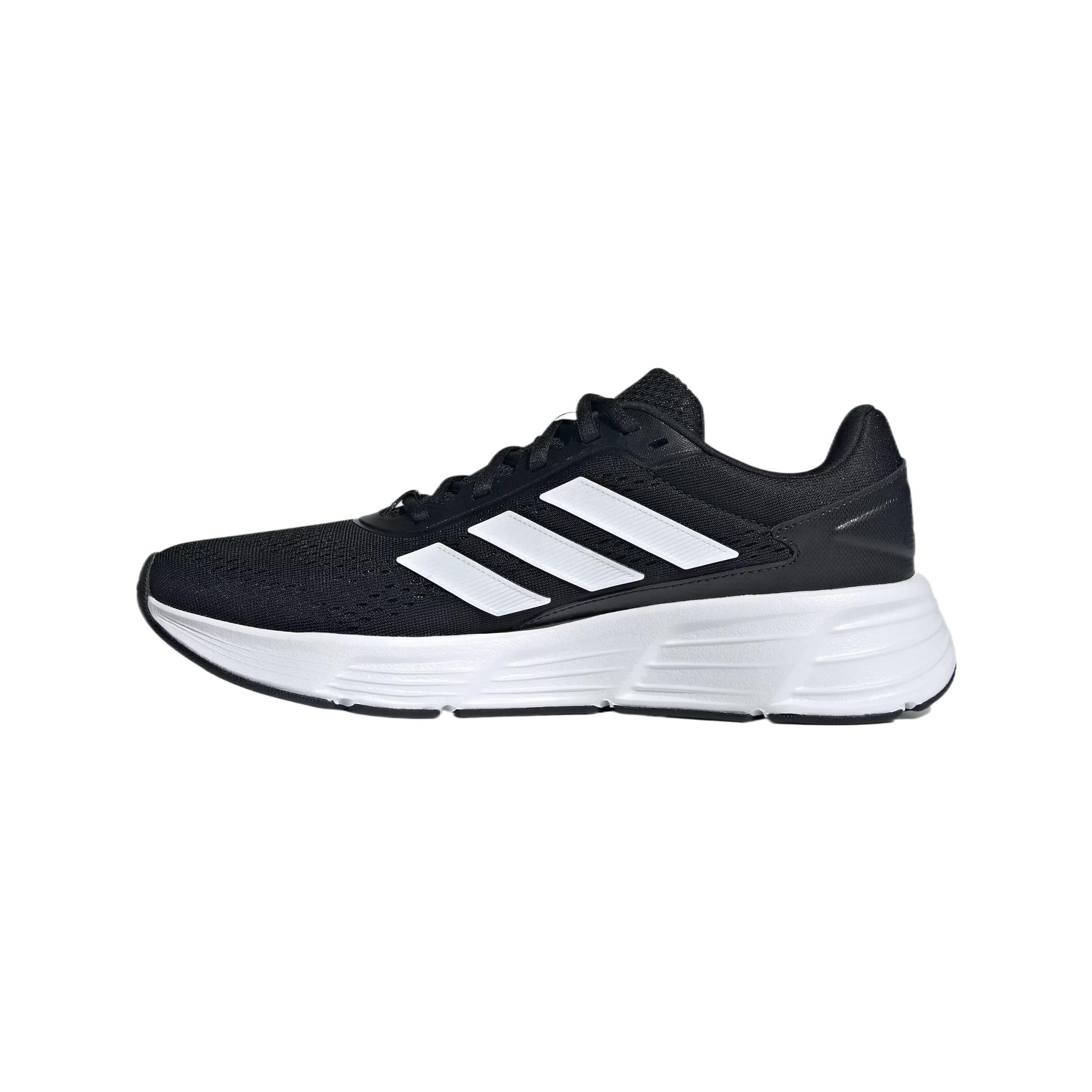 Adidas Galaxy Fabric Wear resistant And Lightweight Low top Physical Fitness Test & Exam Running Shoes Unisex Black