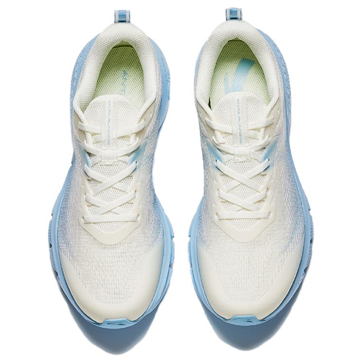 CHAOJIANTA Fabric Slip Resistant Abrasion Resistant Low top Casual Running Shoes Men’s White Blue