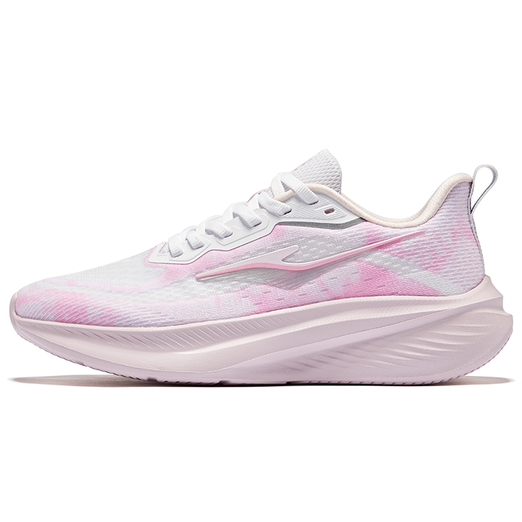 Erke Fabric Low top Casual Running Shoes Women’s Erke White Lotus Petal Powder